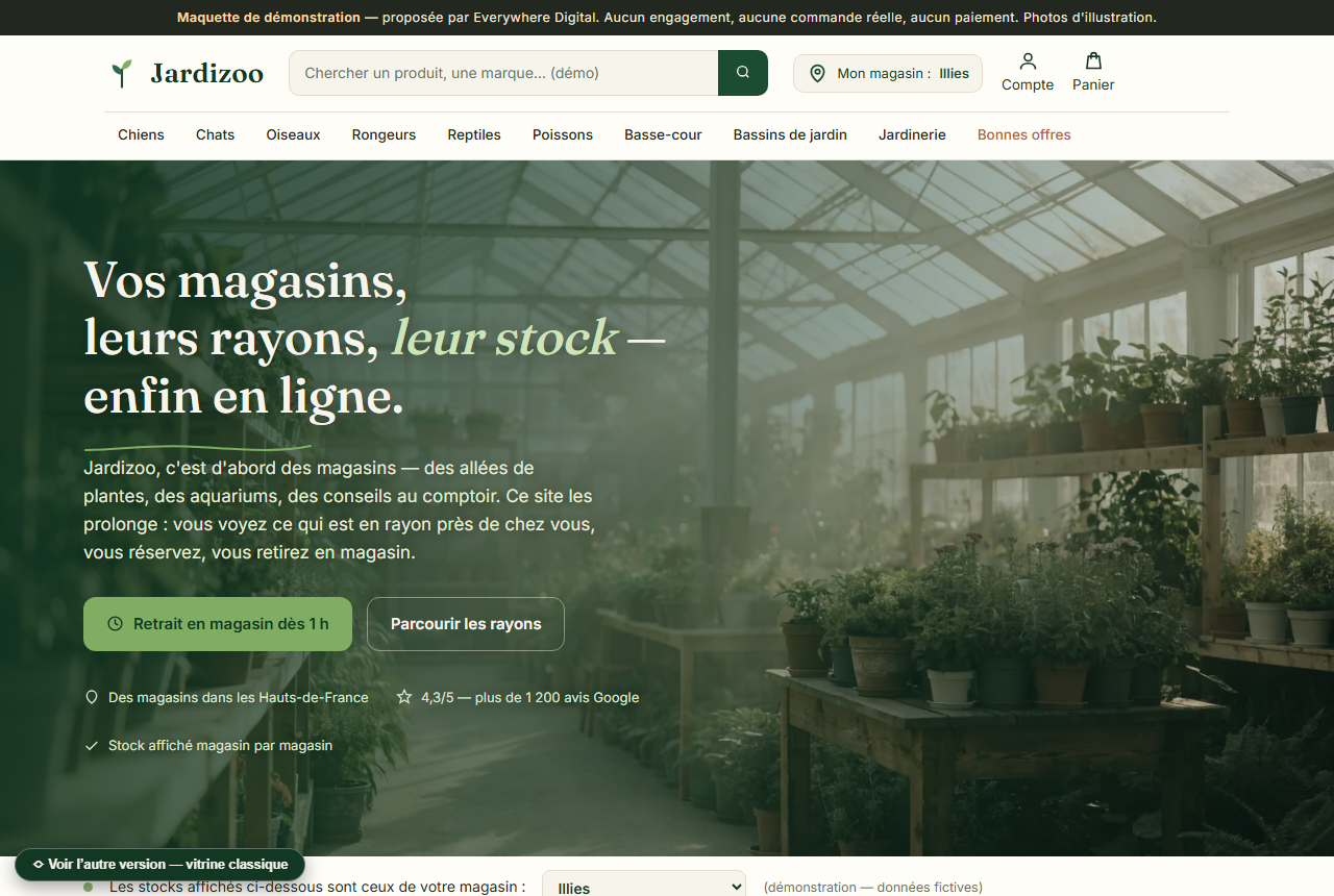 Aperçu du site Jardizoo